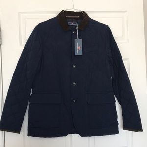 NWT Vineyard Vines Mens Quilted Blazer Navy